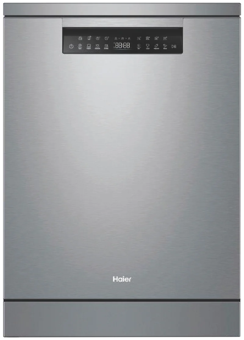 Haier 600 Series Freestanding Dishwasher, Steam, Satina